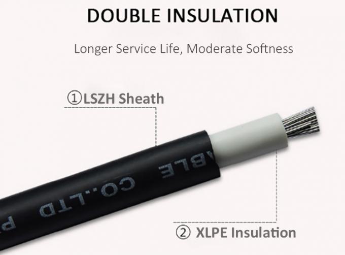 सौर 4 मिमी सौर पीवी केबल 6 मिमी2 सौर फोटोवोल्टिक कार के लिए कम और मध्यम वोल्टेज केबल 1