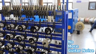 कम शोर वाली गिटार केबल 10FT 30FT ब्लैक ब्रेडेड