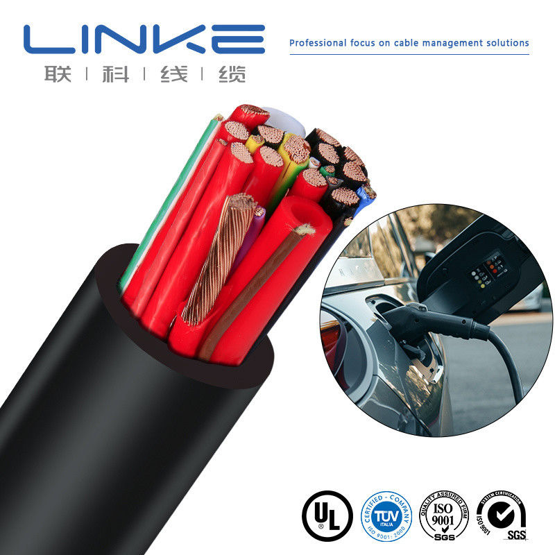 TUV प्रमाणित H07bz5-F 3G1.5mm sup2 2X0.5mm sup2 कॉपर कोर के साथ AC EV चार्जिंग केबल
