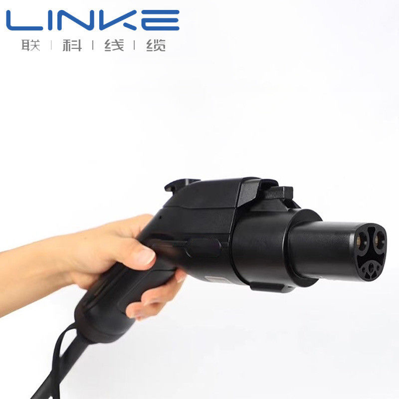 इलेक्ट्रिक वाहनों के लिए 32A रेटेड करंट IP65 सुरक्षा ग्रेड सिलिकॉन जैकेट ईवी चार्जर केबल