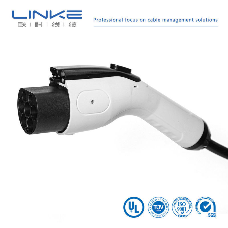 32A 7kw 16A ईवी चार्जर केबल इलेक्ट्रिक वाहन चार्जिंग केबल टीपीई जैकेट और अनुकूलन योग्य लंबाई के साथ