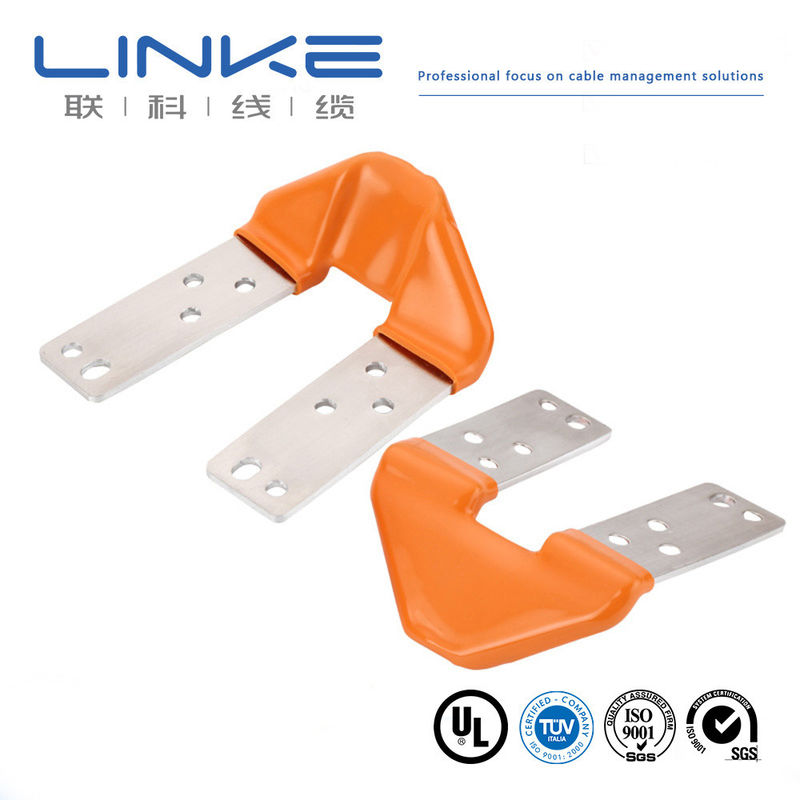 इन्सुलेटेड कस्टमाइज्ड फ्लेक्सिबल बस बार फ्लैट कॉपर बसबार बैटरी के लिए 1200A क्षमता के साथ