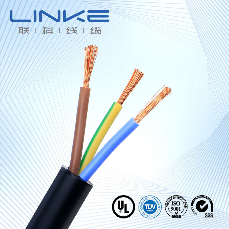 RS PRO 3 कोर x 0.75sqmm ((क्लास 5 पीसीडब्ल्यू), पीवीसी अछूता, पीवीसी शीट, 300/300V, H03VV-F.