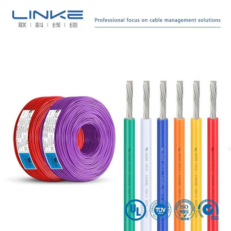 UL1723 FEP इन्सुलेशन 10-30AWG टिन्ड कॉपर सिंगल कोर केबल कम धुआं शून्य हेलोजन केबल