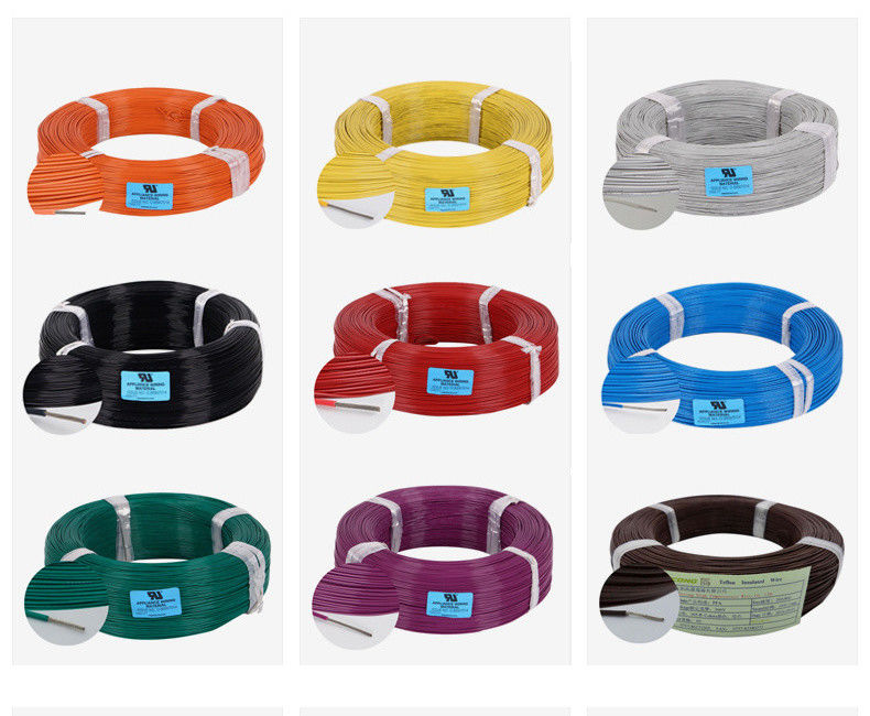 10-30AWG टिन्ड कॉपर वायर कोर FEP इन्सुलेशन UL1330 पावर वायर उच्च तापमान अनुप्रयोगों के लिए विद्युत केबल