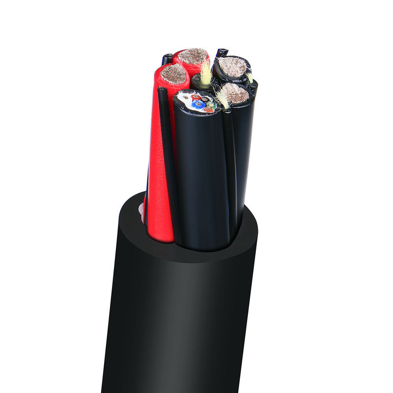 पानी के नीचे के अनुप्रयोगों के लिए टिन किए गए तांबे के साथ 4p*22AWG PVC शीथेड मुड़ पेयर शील्डेड सर्वो केबल