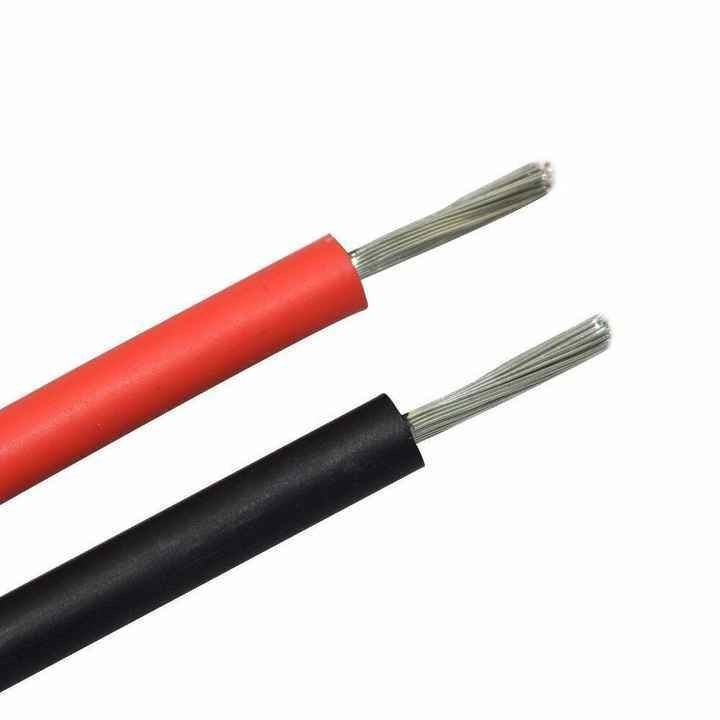 टिनड वायर सुपर सोलर पीवी केबल 4mm2 6mm2 डीसी केबल XLPE सोलर पैनल के लिए मुद्रा US