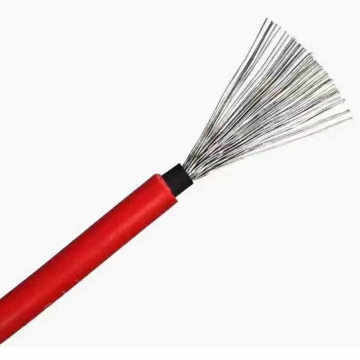 टिनड वायर सुपर सोलर पीवी केबल 4mm2 6mm2 डीसी केबल XLPE सोलर पैनल के लिए मुद्रा US