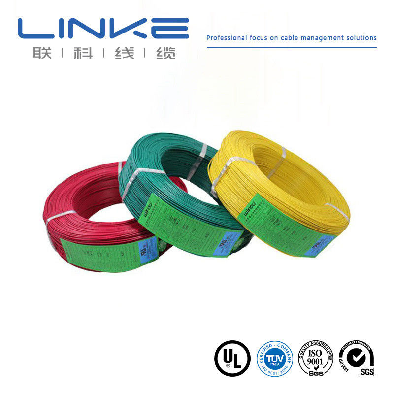 गर्मी प्रतिरोधी UL1007 पीवीसी अछूता तार 16-28 AWG व्यापक तापमान सीमा के साथ टिन तांबा केबल