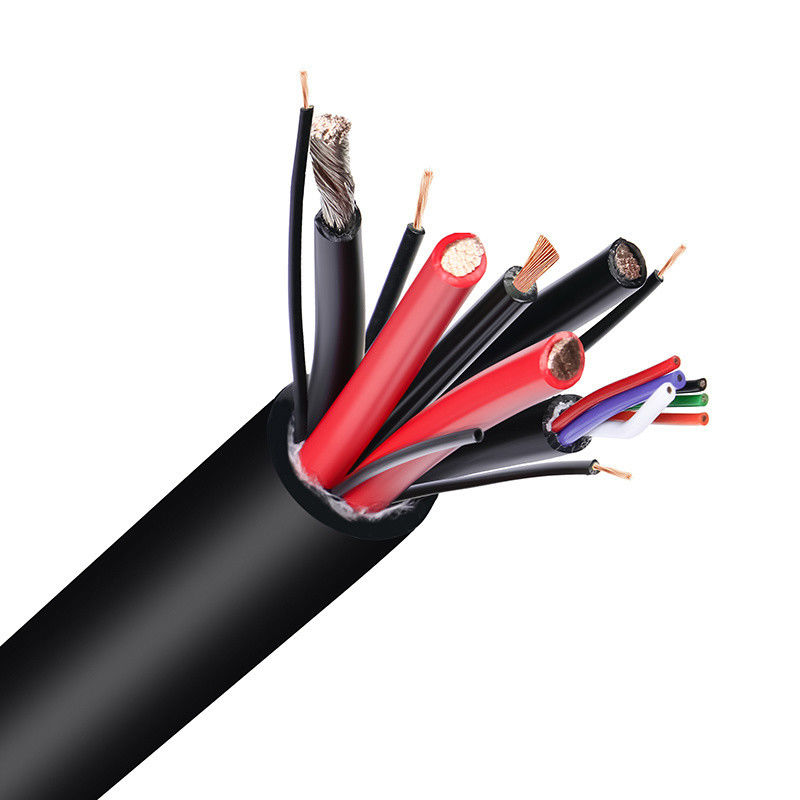 3X2.5 मिमी पनडुब्बी पंप 16 मिमी 4 कोर लचीला आग प्रतिरोधी 4G 1.5 मिमी 2 रबर पानी के नीचे जलरोधक यूटीपी केबल