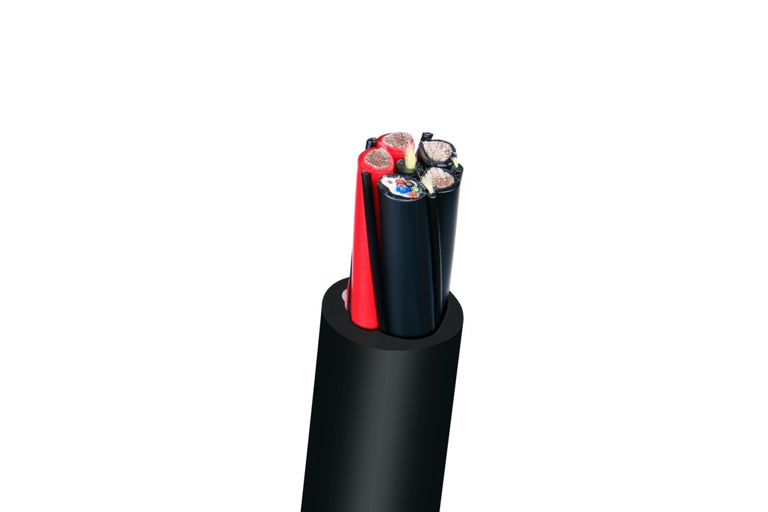 22AWG जल-अवरोधक धागे और औद्योगिक नियंत्रण अनुप्रयोगों के लिए वेक्ट्रान फाइबर के साथ पानी के नीचे केबल