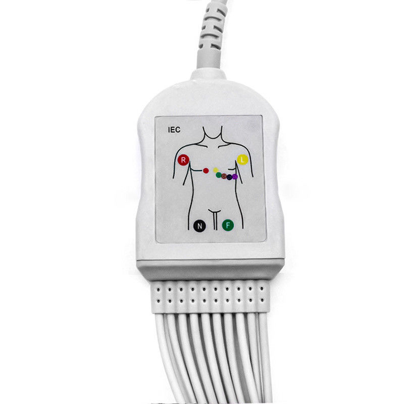 3000V टिनयुक्त कॉपर ईसीजी केबल, चिकित्सा उपकरण वायर हार्नेस के लिए अनुकूलन योग्य इन्सुलेशन के साथ