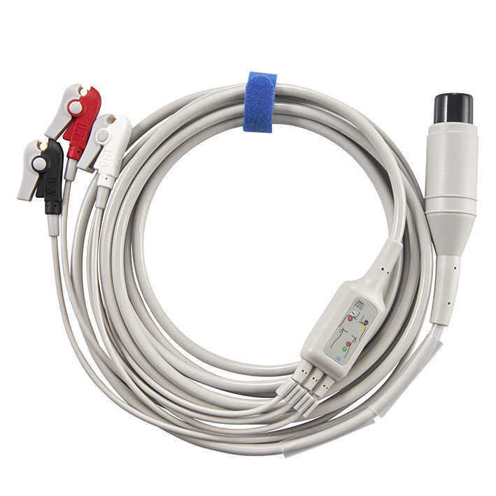 टीपीयू शीथ ईसीजी केबल टिन किए गए तांबे के कोर के साथ और चिकित्सा उपकरण के लिए अनुकूलन विकल्प