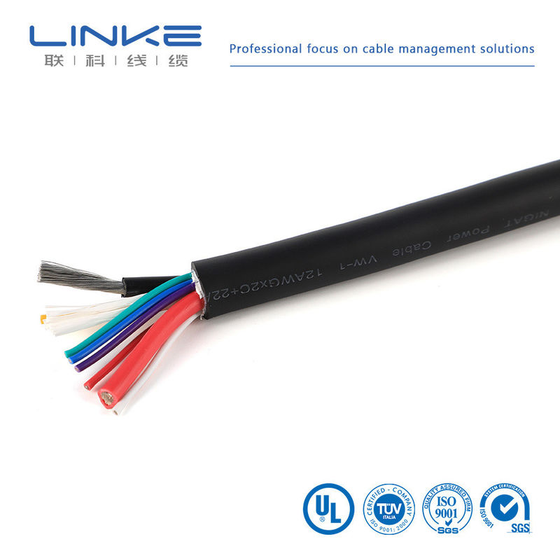 निम्न और मध्यम वोल्टेज अनुप्रयोगों के लिए उच्च वोल्टेज दोहरी शील्डिंग टिनड कॉपर ऑटोमोटिव केबल