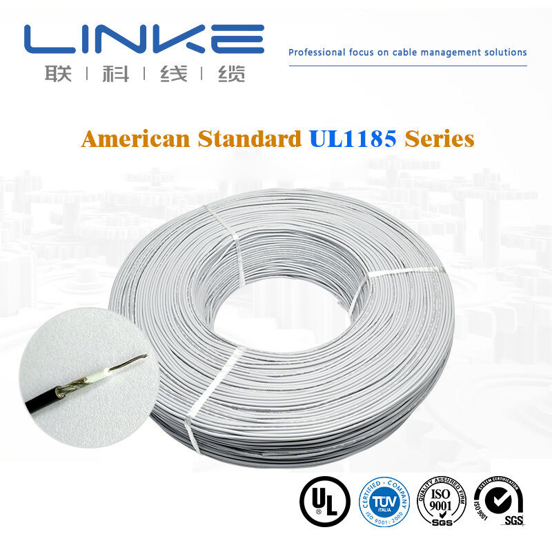 Awm 1185 टिन्ड स्ट्रैंड 18AWG 20AWG सिंगल कोर शील्ड वायर UL1185 शील्ड सिग्नल केबल